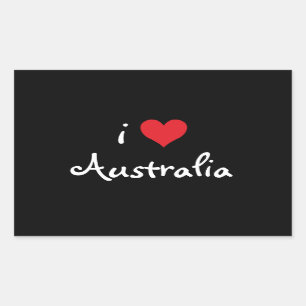 Pegatina Rectangular Amo Australia