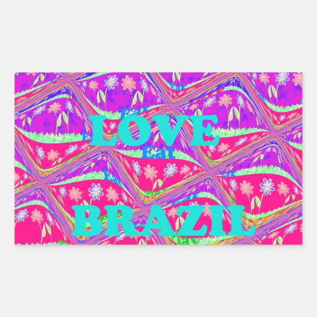 Pegatina Rectangular Amo Brasil.png (Anverso)