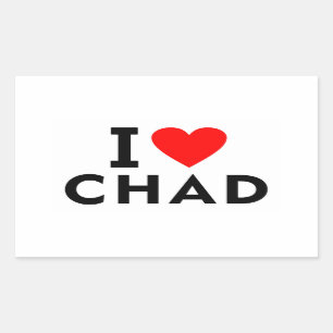 Pegatina Rectangular Amo Chad