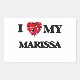 Pegatina Rectangular Amo mi Marissa