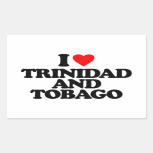 PEGATINA RECTANGULAR AMO TRINIDAD AND TOBAGO