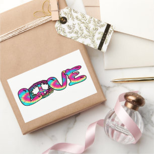 Pegatina Rectangular Amor tintineo