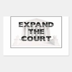 Pegatina Rectangular Ampliar el Tribunal