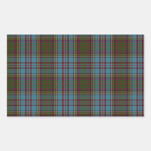 Pegatina Rectangular Anderson Clan Family Tartan