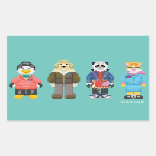 Pegatina Rectangular Anfitriones del pixel de Webkinz