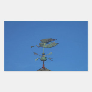 Pegatina Rectangular Angel Weather Vane