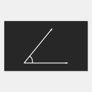 Pegatina Rectangular Ángulo agudo