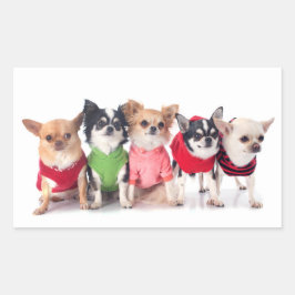 Pegatina Rectangular Animales de corte