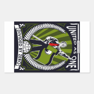 Pegatina Rectangular Anonymous