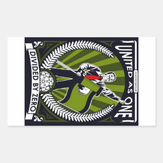 Pegatina Rectangular Anonymous