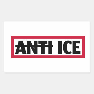 Pegatina Rectangular Anti ICE