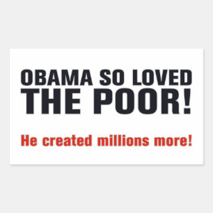 Pegatina Rectangular Anti-Obama
