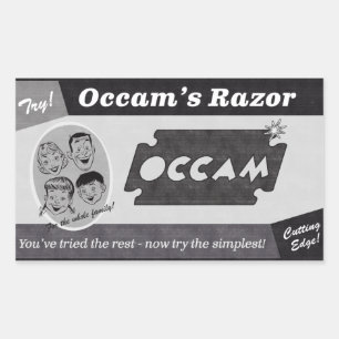 Pegatina Rectangular Anuncio vintage de Occam