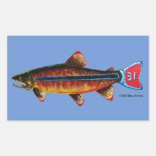 Pegatina Rectangular Apache Trout Mug
