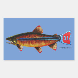 Pegatina Rectangular Apache Trout Mug