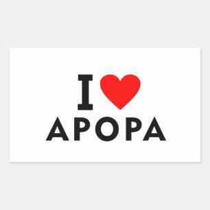 Pegatina Rectangular Apopa El Salvador ciudad del amor corazón gusta vi