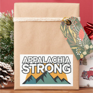 Pegatina Rectangular Appalachia Fuerte
