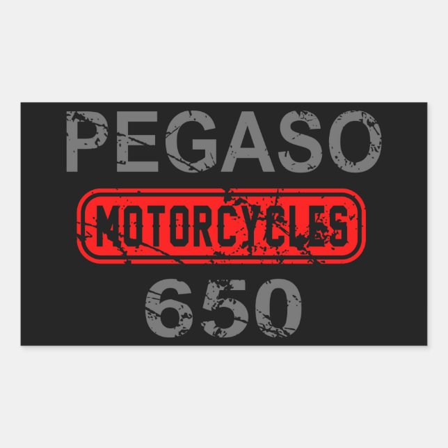 Pegatina Rectangular Aprilia Pegaso 650 (Anverso)