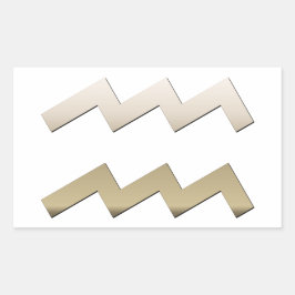 Pegatina Rectangular Aquarius