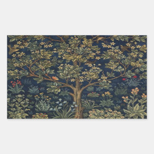 Pegatina Rectangular Árbol de vida