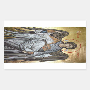 Pegatina Rectangular Arcángel Michael