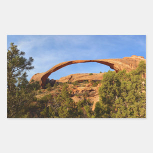 Pegatina Rectangular Arco Paisaje en el Parque Nacional Arches