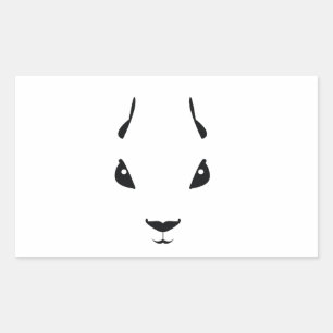 Pegatina Rectangular ardilla