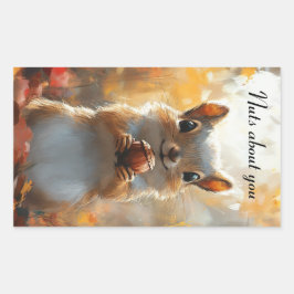 Pegatina Rectangular Ardilla, locos por ti