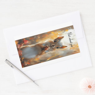 Pegatina Rectangular Ardilla, locos por ti