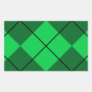 Pegatina Rectangular Argel verde irlandés