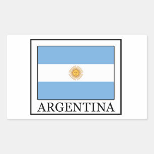 Pegatina Rectangular Argentina