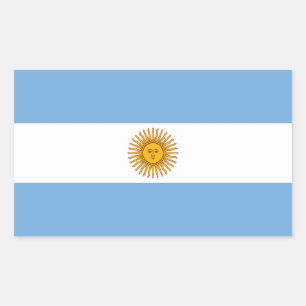 Pegatina Rectangular Argentina