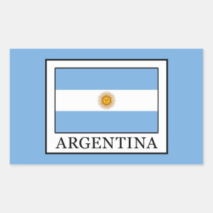 Pegatina Rectangular Argentina