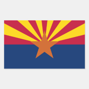 Pegatina Rectangular Arizona