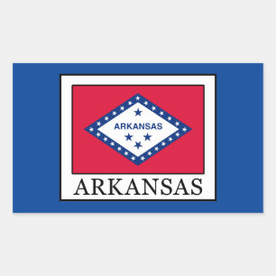 Pegatina Rectangular Arkansas