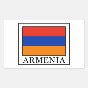 Pegatina Rectangular Armenia