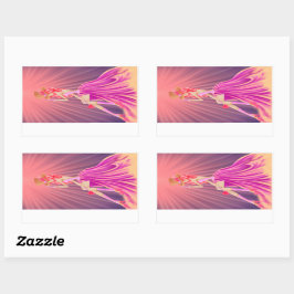 Pegatina Rectangular "Armonía en la Stardust" una glamorosa reina del S