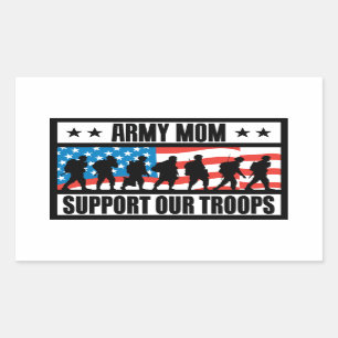 PEGATINA RECTANGULAR ARMY MOM
