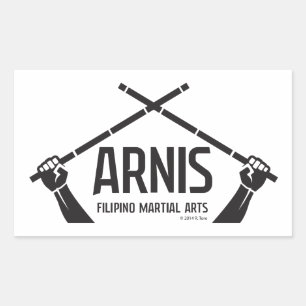 Pegatina Rectangular Arnis astig