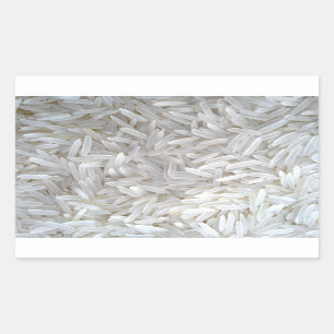 Pegatina Rectangular Arroz delicioso