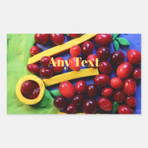 Arte de arcilla de Cranberries Rojas en BlueBbog