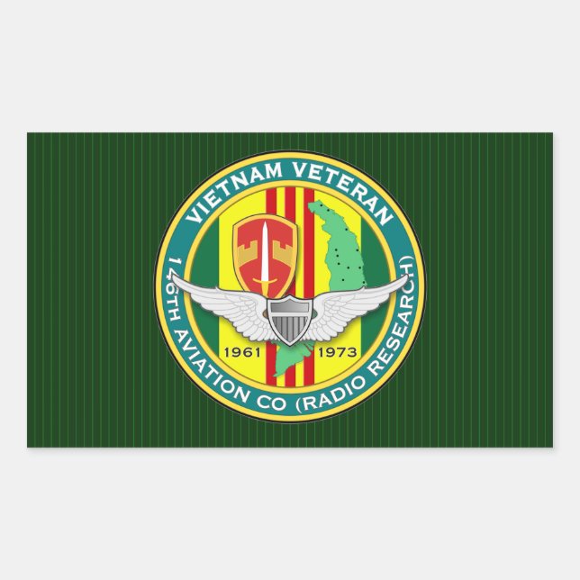 Pegatina Rectangular ASA 146º piloto de promedio (RR) (Anverso)