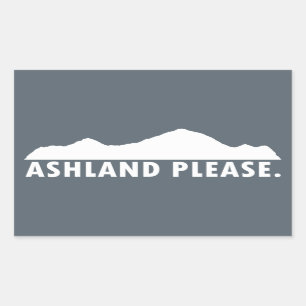 Pegatina Rectangular Ashland Oregon Please