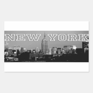 Pegatina Rectangular ¡Asombroso! Empire State Building New York