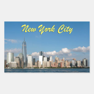 Pegatina Rectangular Asombroso New York City USA