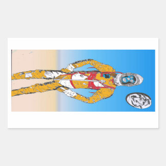 Pegatina Rectangular Astro lucha