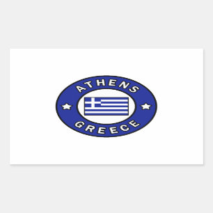 Pegatina Rectangular Atenas Grecia