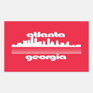 Pegatina Rectangular Atlanta Georgia