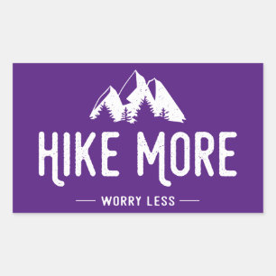 Pegatina Rectangular Aumentar la preocupación por menos