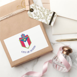 Pegatina Rectangular Austin (Texas)